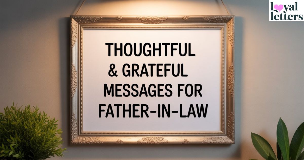 Thoughtful & Grateful Messages for Father-in-Law