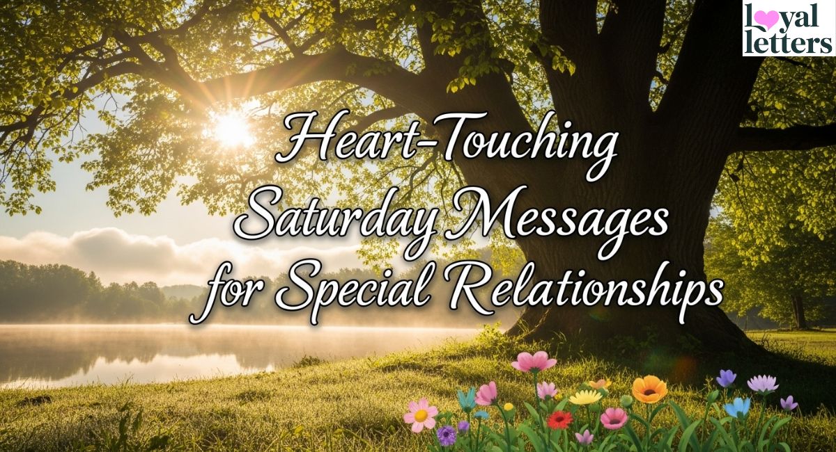 Heart-Touching Saturday Messages for Special Relations