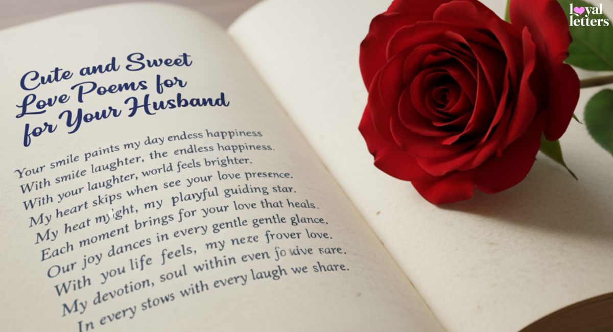 Cute and Sweet Love Poems for Your Husband
