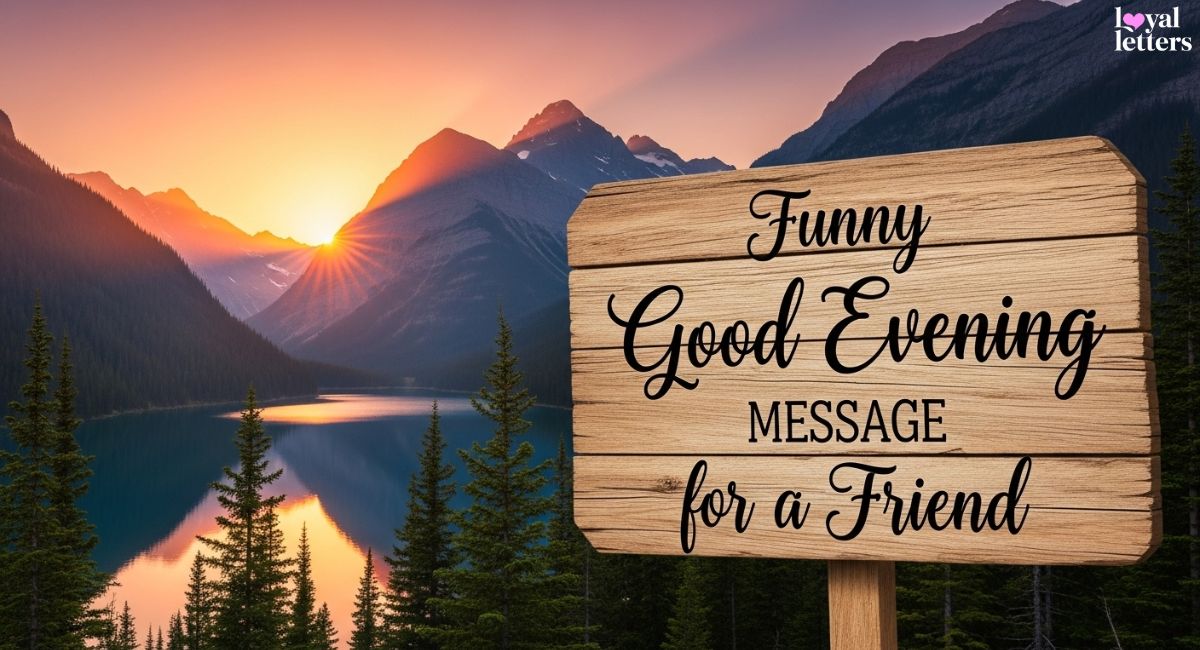Funny Good Evening Message for a Friend