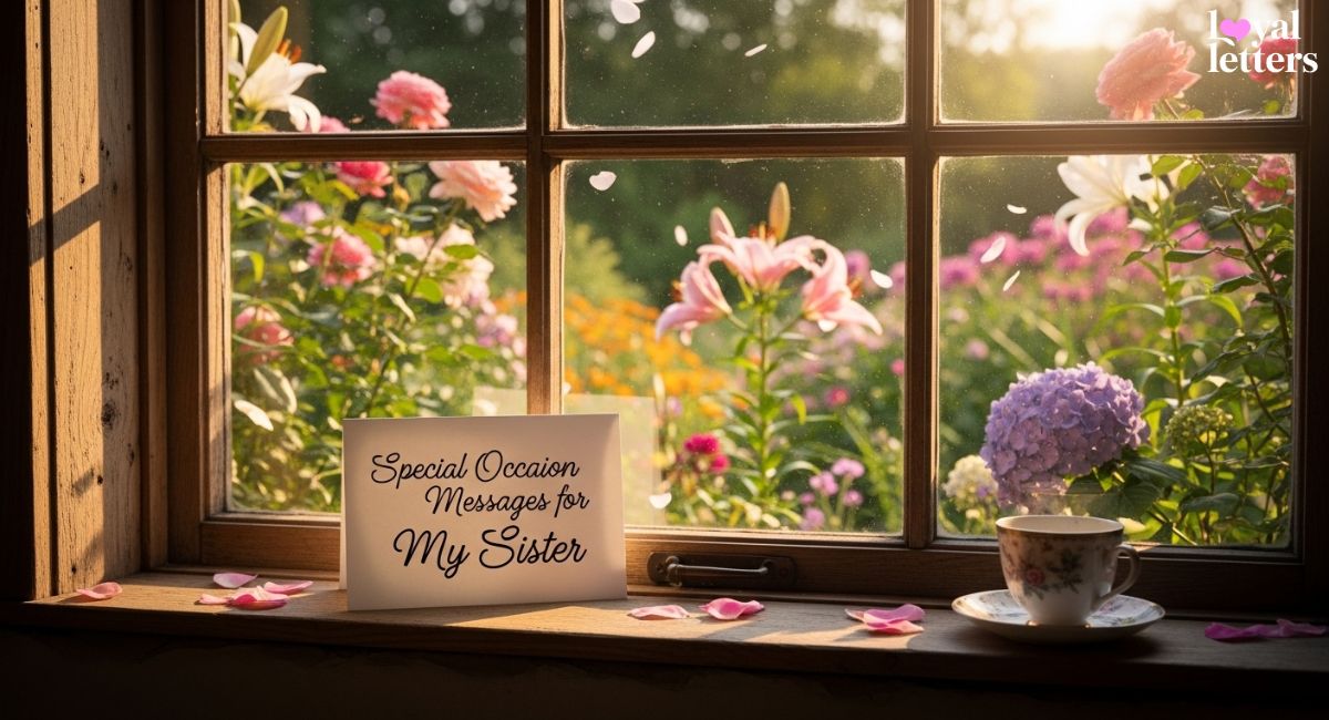 Special Occasion Messages for My Sister