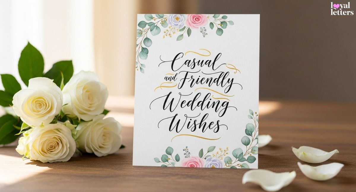 Casual and Friendly Wedding Wishes