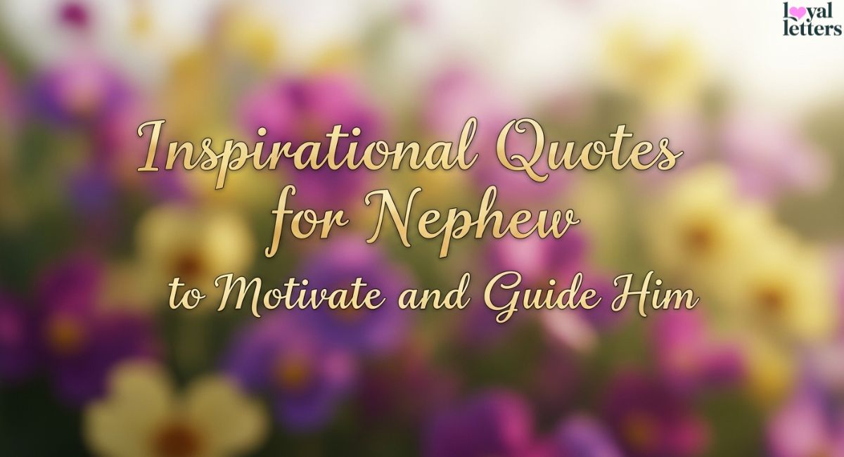 Inspirational Quotes for Nephew to Motivate and Guide Him