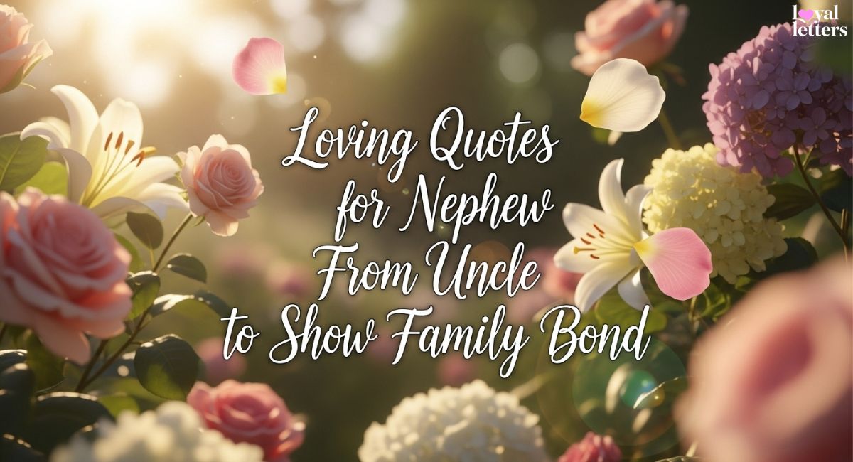 Loving Quotes for Nephew From Uncle to Show Family Bond