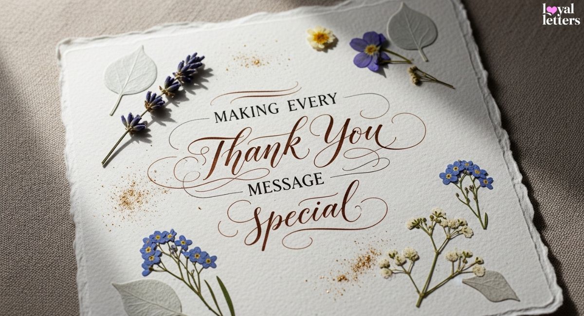 Making Every Thank You Message Special