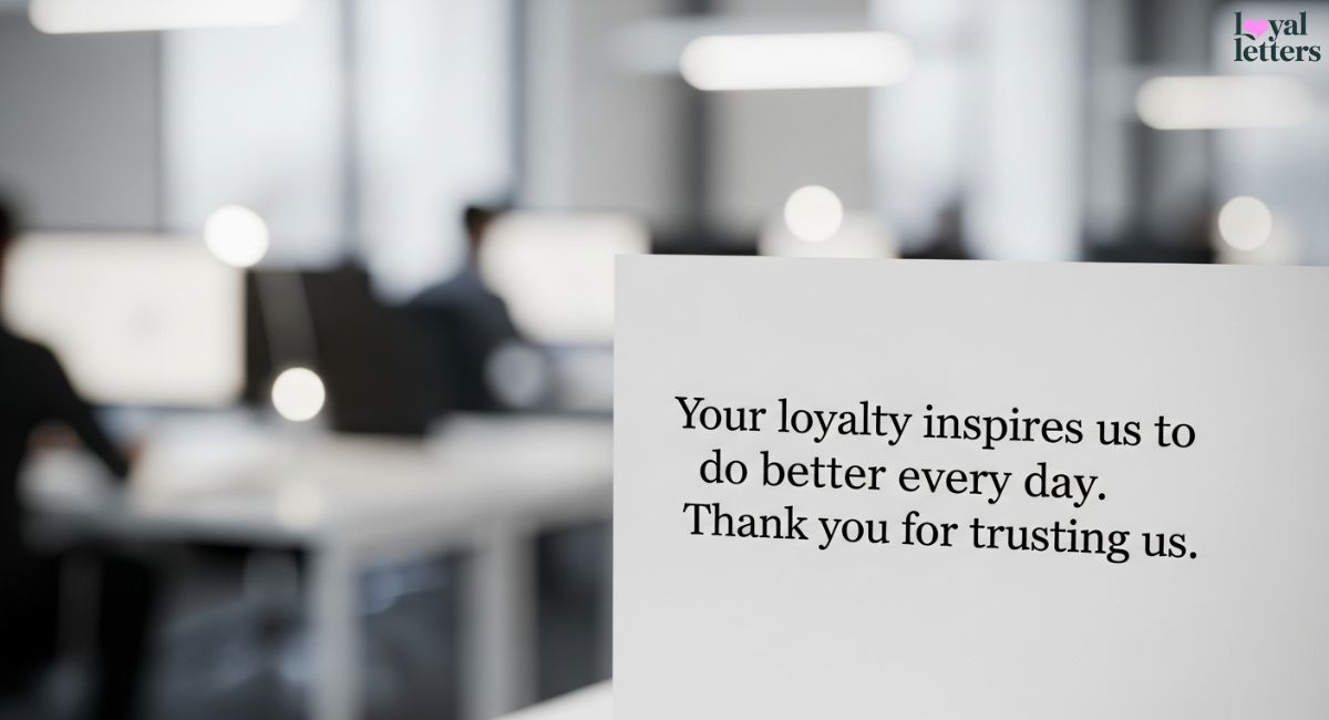 Messages for Loyal and Returning Clients