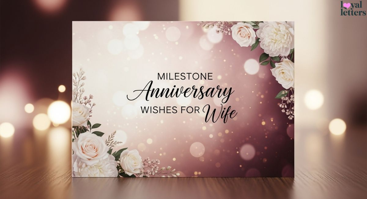 Milestone Anniversary Wishes for Wife (5th, 10th, 25th and Beyond)