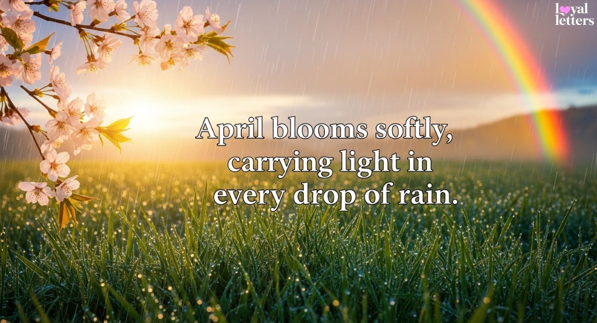 Positive April Calendar Quotes