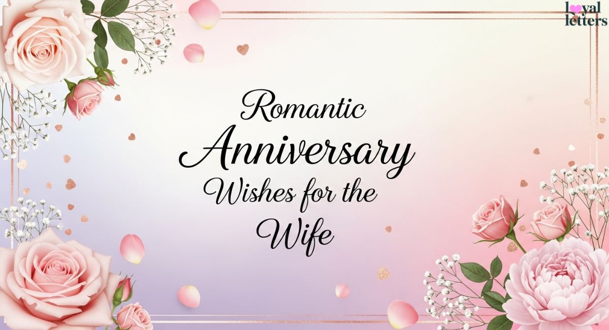 Romantic Anniversary Wishes for Wife to Express True Love