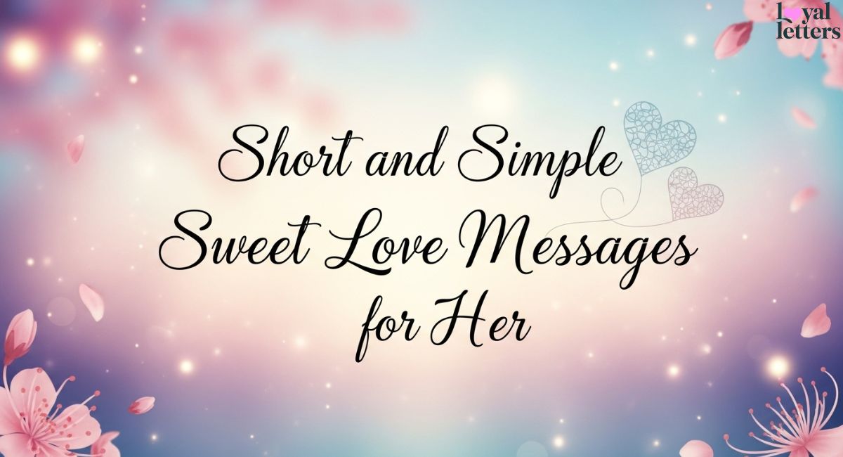 Short and Simple Sweet Love Messages for Her
