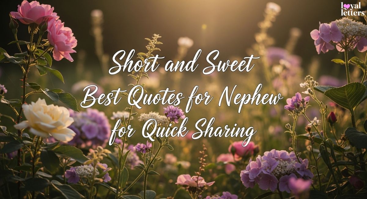 Short and Sweet Best Quotes for Nephew for Quick Sharing