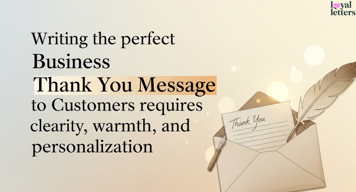 the Perfect Business Thank You Message