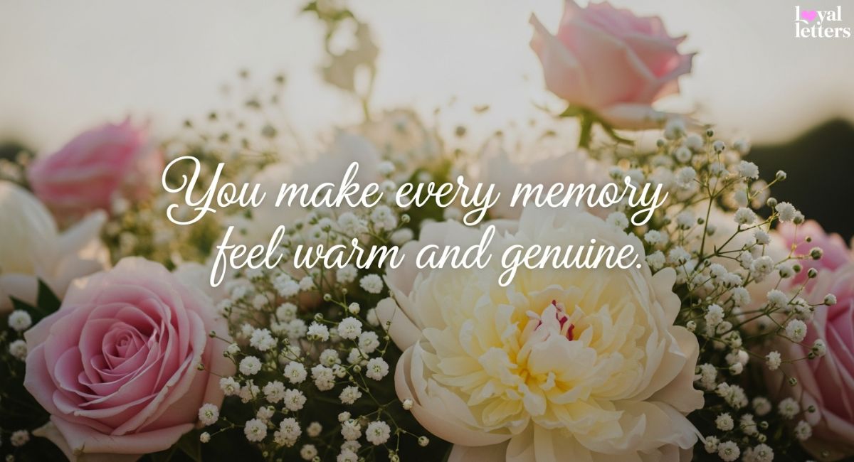 memory feel warm and genuine