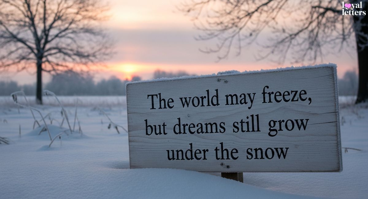 positive snowman message