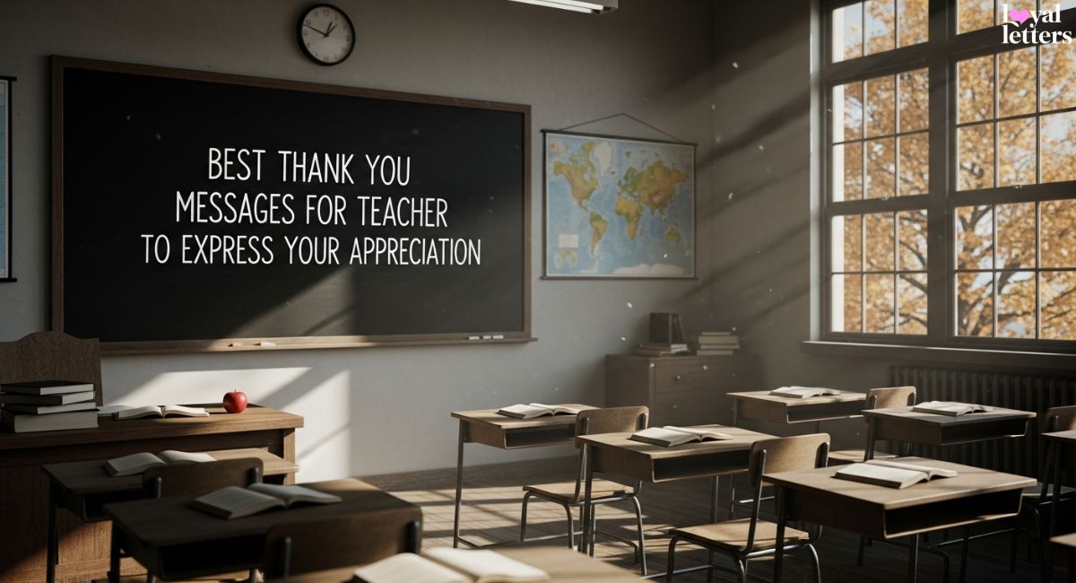 Thank You Messages for Teacher